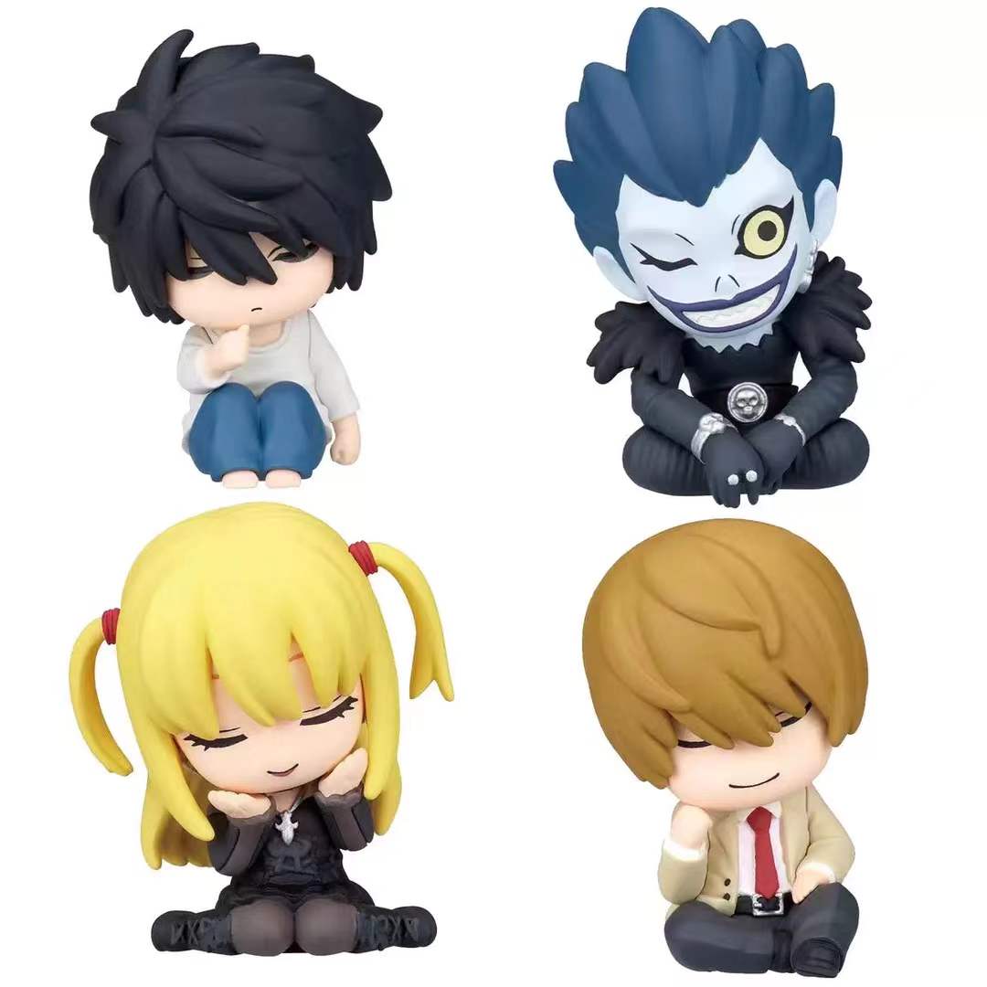 Anime Death Note Sleeping Blind Box Action Figure Pvc 5cm Mini Light Yagami L Misa Amane Ryuk Model Ornament Collection Figurine