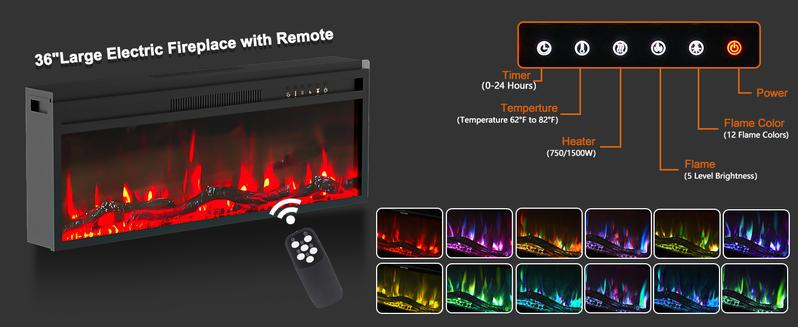 【2 Packages Shipping】AHB 70" Fireplace TV Stand for TVs Up to 80" with Storage Cabinets, Entertainment Center with 36" Electric Fireplace, Led Light TV Consoles for Living Room, Farmhouse Media Console Table 【2 Packages Shipping】AHB 70" Fireplace TV Stand for TVs Up to 80" with Storage Cabinets, Entertainment Center with 36" Electric Fireplace, Led Light TV Consoles for Living Room, Farmhouse Media Console Table