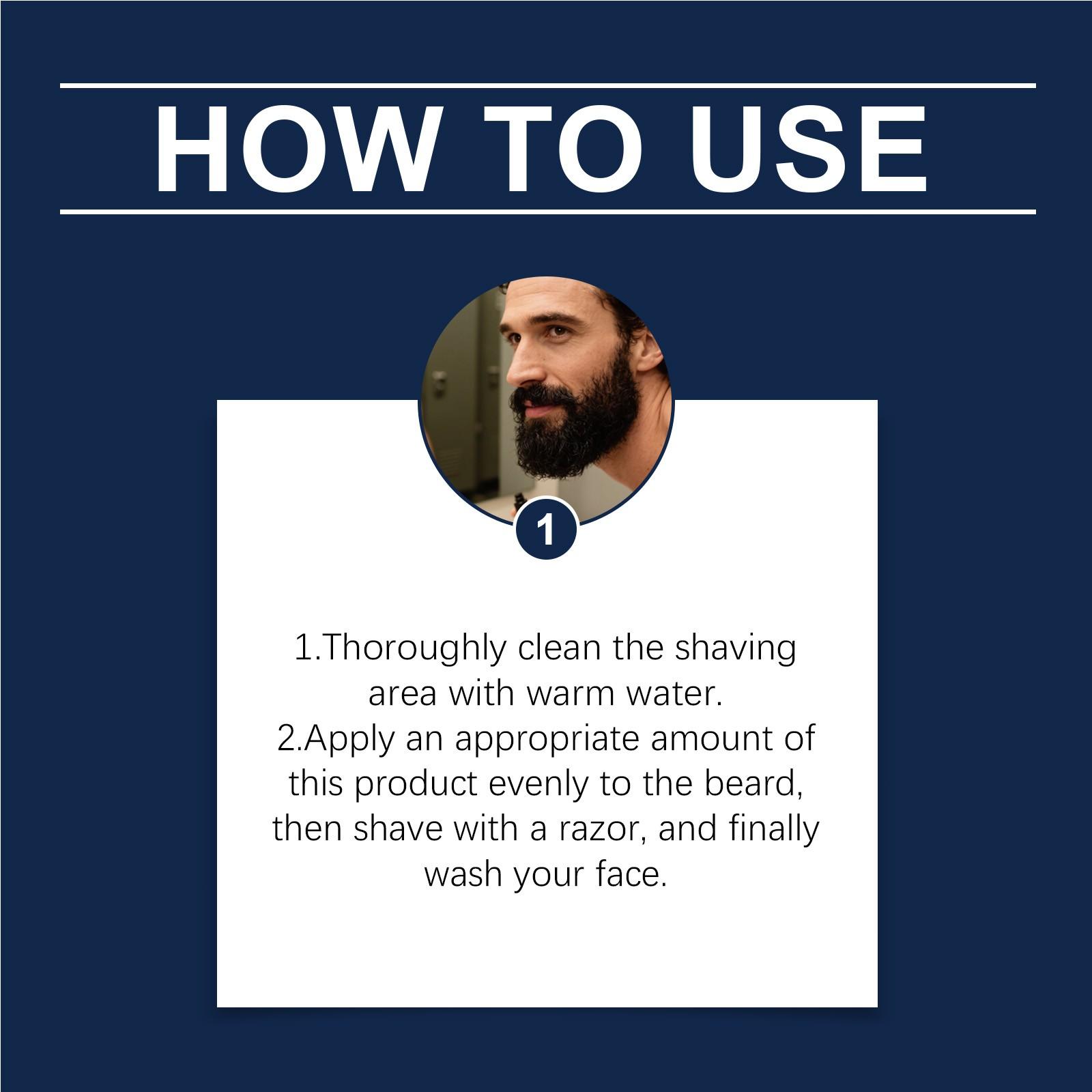 Men's Smooth Shaving Balm, Daily Use, Refreshing Non-Greasy Texture, Lightweight Care Balm, Ideal for Everyday Shaving Routine