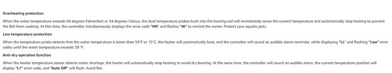 hygger Aquarium Heater, Submersible Fish Tank Heater with Over-Temperature Protection and Automatic Power-Off, Fish Heater with Digital Controller for Freshwater and Saltwater hygger Aquarium Heater, Submersible Fish Tank Heater with Over-Temperature Protection and Automatic Power-Off, Fish Heater with Digital Controller for Freshwater and Saltwater