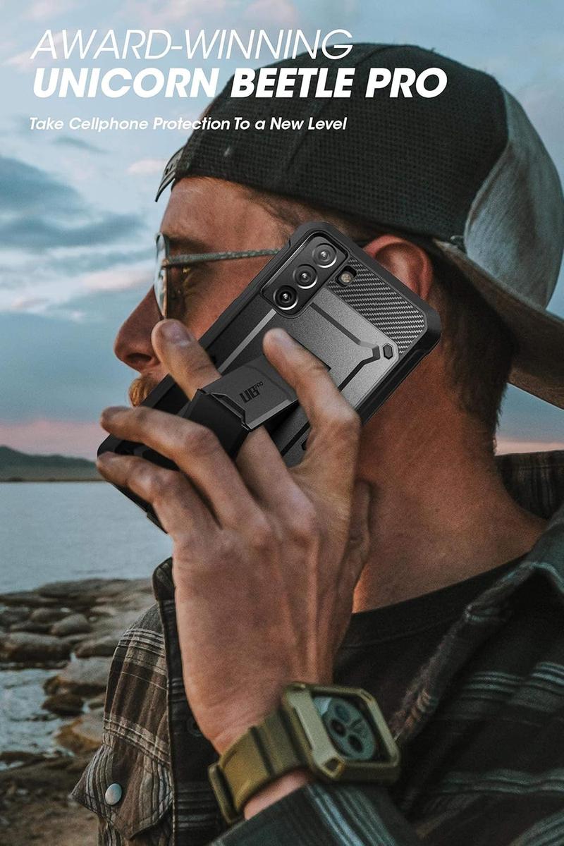SUPCASE Unicorn Beetle Pro Full-Body Dual Layer Rugged Kickstand Holster Case for Samsung Galaxy S20 FE (2020) / Samsung Galaxy S21 FE (2022) Case with Built-in Screen Protector