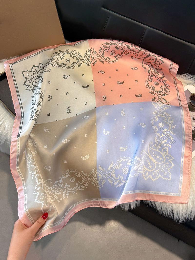 Women's Square Scarf, Casual Soft Comfortable Bandana for Women, Fashion Accessories for Daily Wear