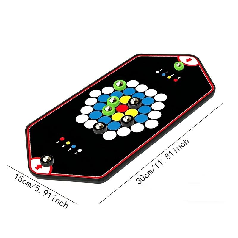 Tabletop Game Magnetic Battle Game with Rolling Ball, Interactive Entertainment And Leisure Props for Parties, 2-Player Competition, Enhance Party Atmosphere, Party Activities, Christmas Carnival