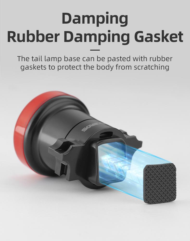 ROCKBROS Smart Bike Tail Light Break Sensing Bike Light Rechargeable Waterproof Auto On/Off Ultra Bright LED