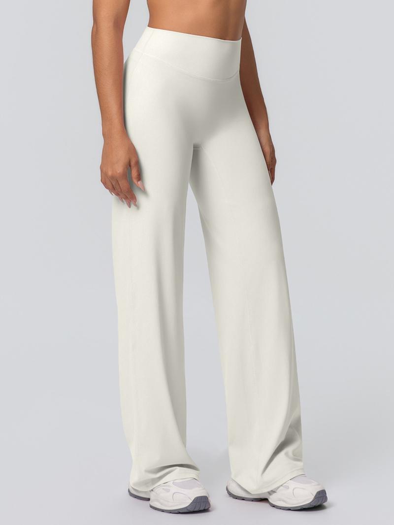 Double-Sided Fleece High-Waisted Loose Breathable Yoga Pants, Wide-Leg Running Fitness Sweatpants, Comfortable Jogger Leggings, Breathable Activewear Bottoms