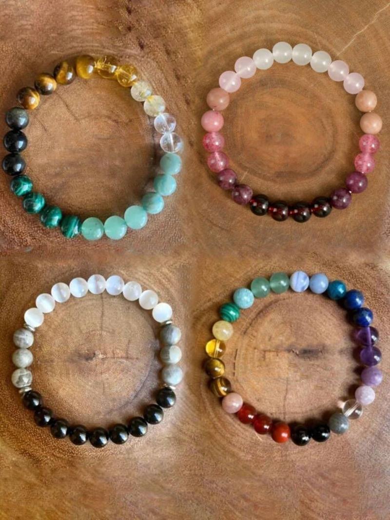 Energy Beaded Bracelet, Unisex Bracelet for Women & Men, Fashion Accessories for Party, Daily Clothing Decor, Trendy All-match & Exquisite Jewelry for Birthday Gift, Jewelry Gifts