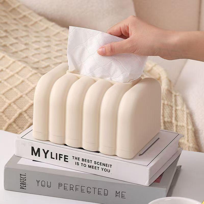 Durable Paper Towel Holder, Ideal for Vanity, Bathroom, Bedroom, Living Room, Large Capacity Storage Box, Organizer Tray