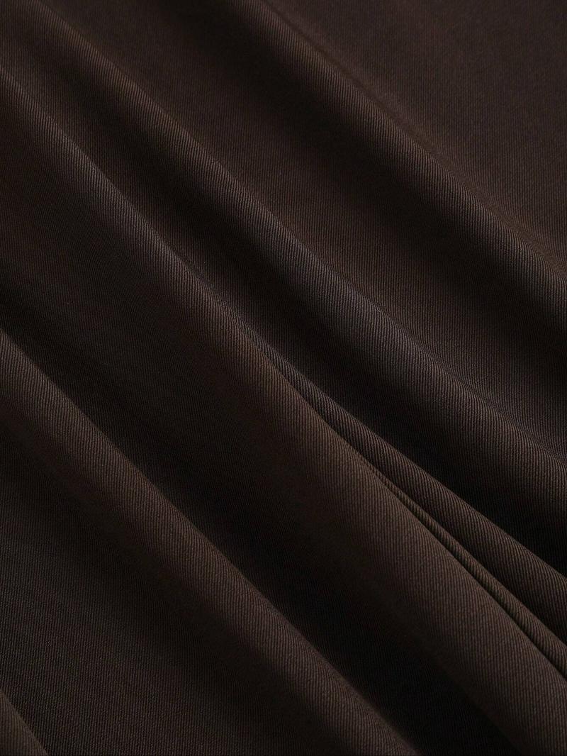 Women's Vintage Elegant Pleated Wide Leg Pants, Casual Chic Bottoms, Comfortable Fabric, All-Season Ideal Choice, Fashionable Design, High Waist