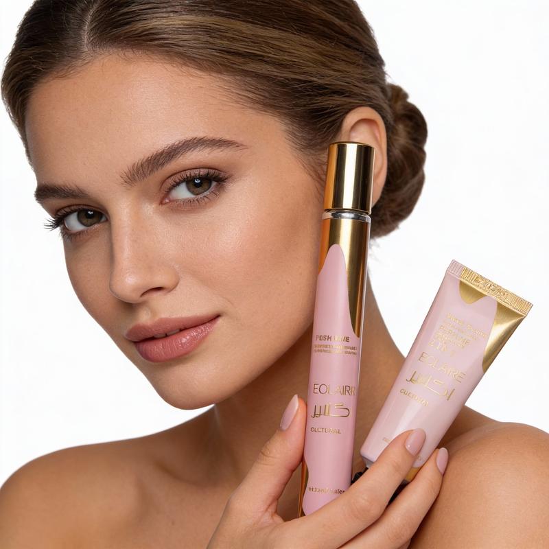 2pcs Eclaire Women's Dubai Style Perfume and Hand Cream Set, Long-Lasting Floral Fruity Scent with Caramel and Jasmine, Ideal Gift for Holidays