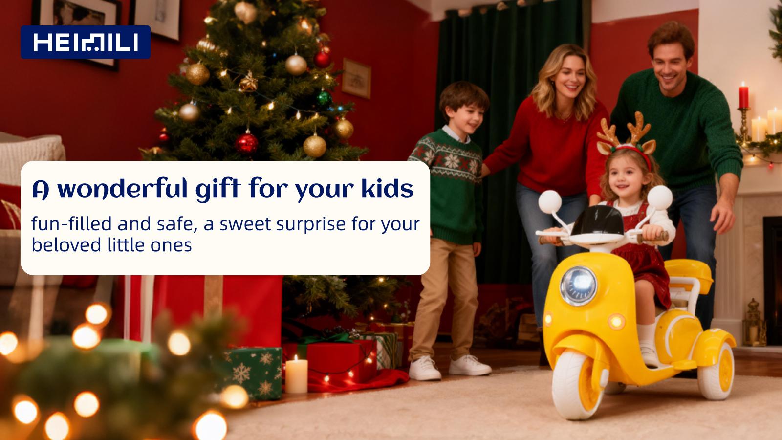 HEIMILI Electric Kids Motorcycle with Storage,Electric Scooter for 3 Year Old,3-Wheel 12V Ride On Scooter for Kids, Motorcycle for Girls, Ideal Moped for Girls Ages 3-6 Trike Bike Toddler Tricycle
