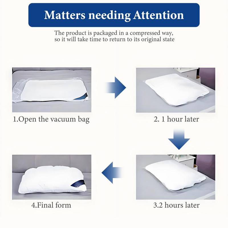 Raybee Pillows Queen Size Set of 2 - Luxury Hotel Quality Pillows for Sleeping, Bedding for Back, Stomach or Side Sleepers, Machine Washable, Comfortable for Quality Sleep - White 【Black Friday】