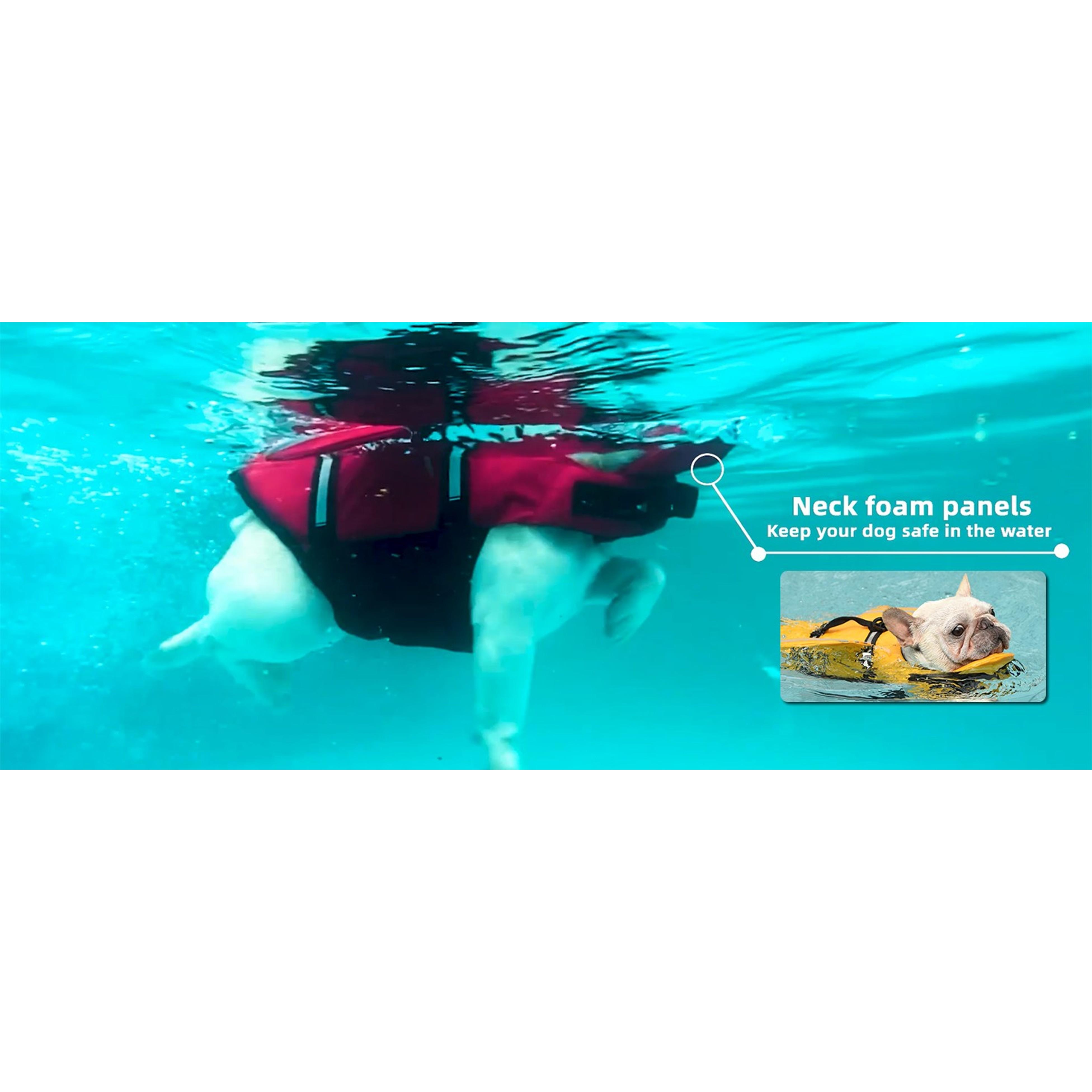 Dog Life Jacket, Cute Wings Adjustable Dog Life Vest with Chin Float and Handle for Swimming Boating Reflective High Buoyancy Swim Float Vest for Small Medium Large Dogs (Pink, M) Dog Life Jacket, Cute Wings Adjustable Dog Life Vest with Chin Float and Handle for Swimming Boating Reflective High Buoyancy Swim Float Vest for Small Medium Large Dogs (Pink, M)