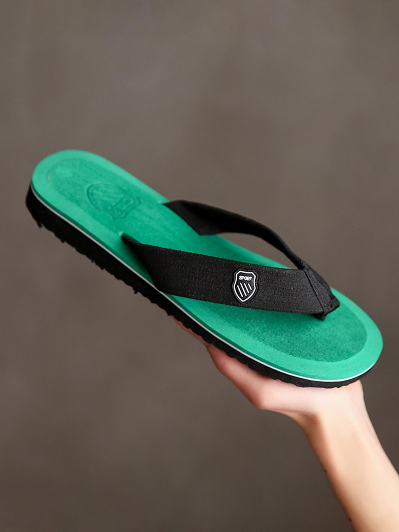 Summer 2026 Must-Have Men's Sandals, Korean Style Slip-Ons, Large Sizes Available, Soft Anti-Slip Sole, Beach & Home Wear, Multiple Colors