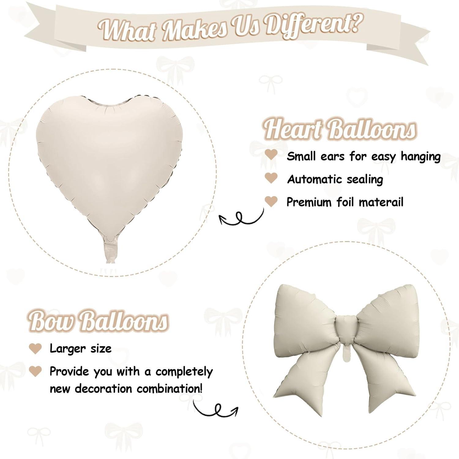 Green gold heart-shaped bow balloons, 8 18 inch heart-shaped balloons and 2 38 inch bow balloons (with 2 accessories), suitable for boys, girls, baby showers, wildlife park jungle birthdays, wedding party decorations