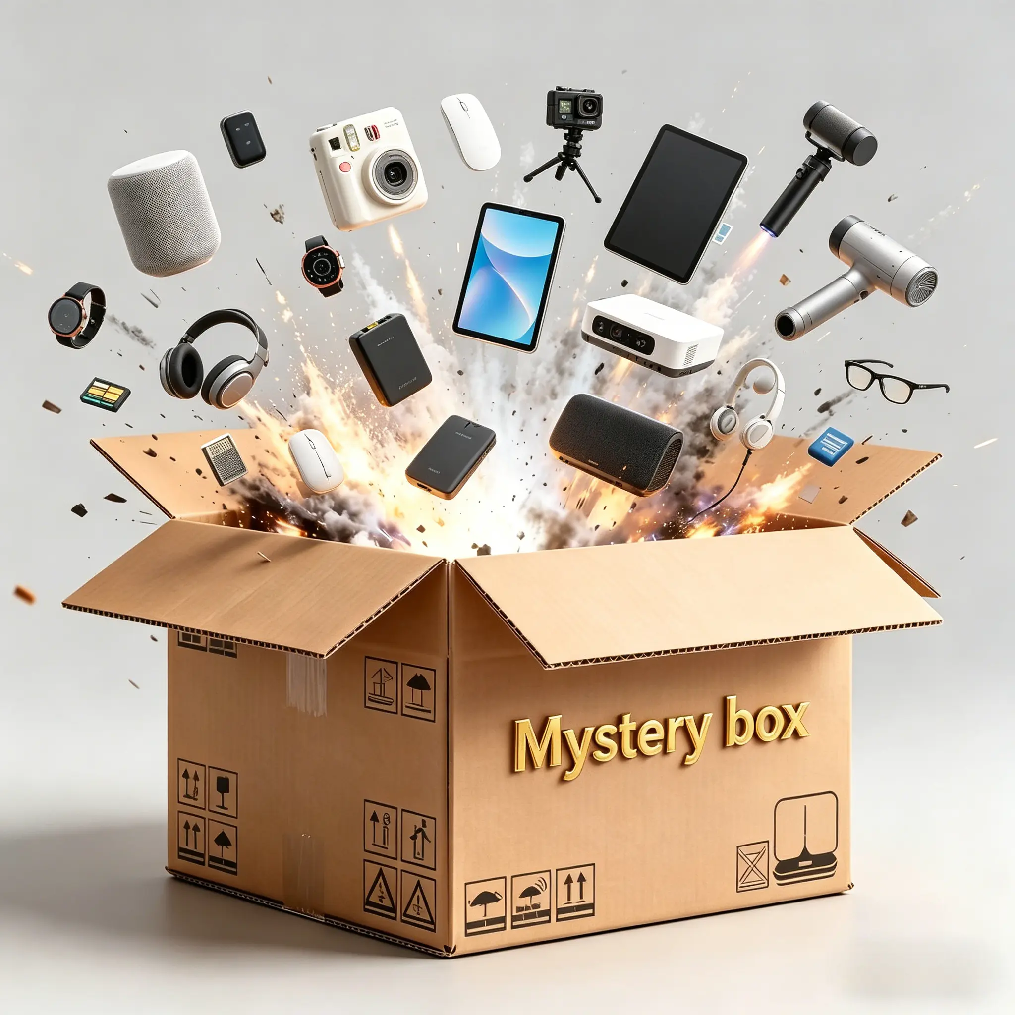 Lucky Tech Mystery Box – Unbox Random Notebook Computers, Earphones, Fast Chargers, Mechanical Keyboards & Useful 3C Items