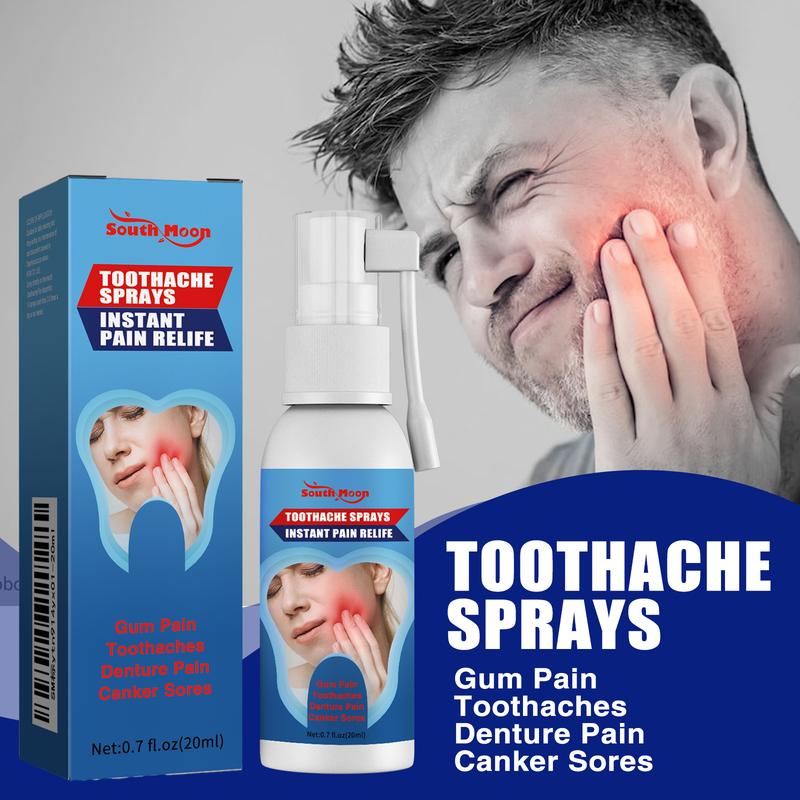 Special analgesic spray for toothache, used to reduce swelling and pain of teeth, eliminate inflammation of wisdom teeth, gingivitis, nerve treatment of periodontitis.
