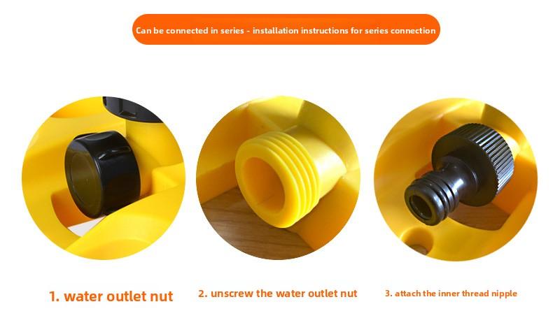 Eco 360-Degree Rotating Automatic Sprinkler for Villas and Gardens, ideal for watering lawns and can be connected in series