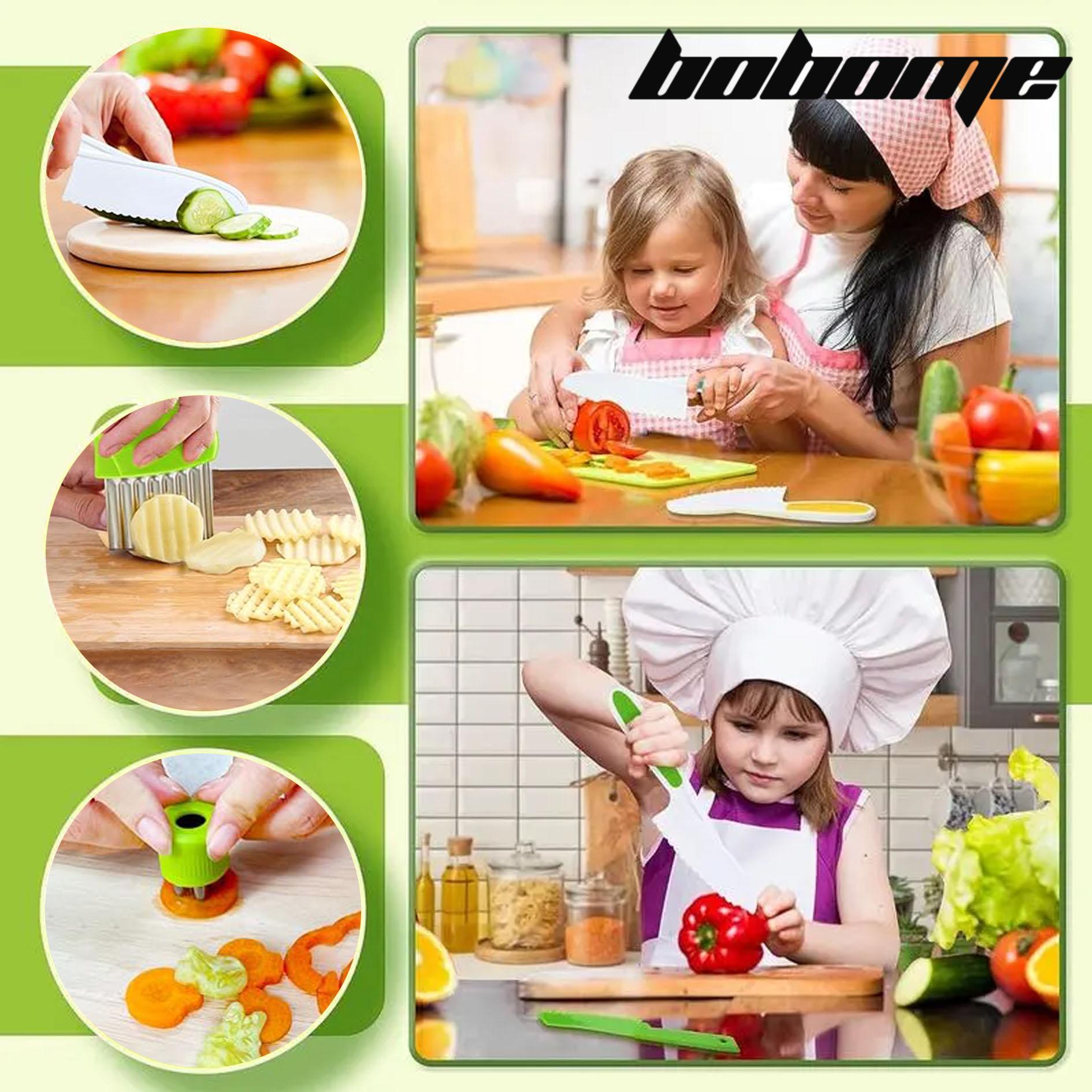 Kids 32 Pcs Kitchen Knife Set - For Vegetables , Fruits, cheese and other foods Block Kitchen Knives Knife Block Block Kitchen Knives
