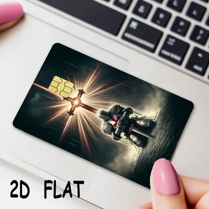 Feature Credit Card Ultra-Thin Skin Vinyl Stickers, 2 Pieces/set, Waterproof Scratch-Resistant Card Stickers, Protective Film