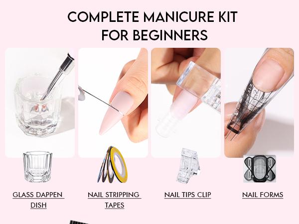 MOROVAN 8 Colors Poly Gel Nail Starter Kit - with U V Lamp 48W Complete Poly Gel Kit for Beginners with Everything Professional MOROVAN 8 Colors Poly Gel Nail Starter Kit - with U V Lamp 48W Complete Poly Gel Kit for Beginners with Everything Professional