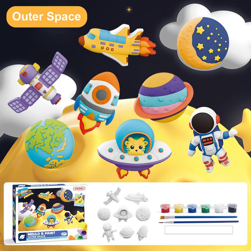 Kids Crafts Set, Ceramic Painting Kit, Paint Your Own DIY Ceramic Figurines, Painting Kit DIY Toys Kids, Birthday Gift  Plaster Gypsum