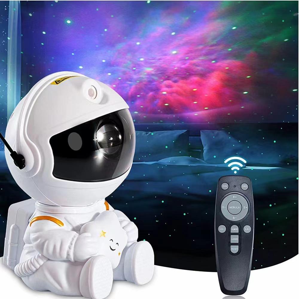 Astronaut Galaxy Star Projector Starry Night Light - Starry Nebula Ceiling Projection Lamp with 8 Modes, Remote and 360° Adjustable, Gift for Kids Adults for Bedroom Decor Aesthetic