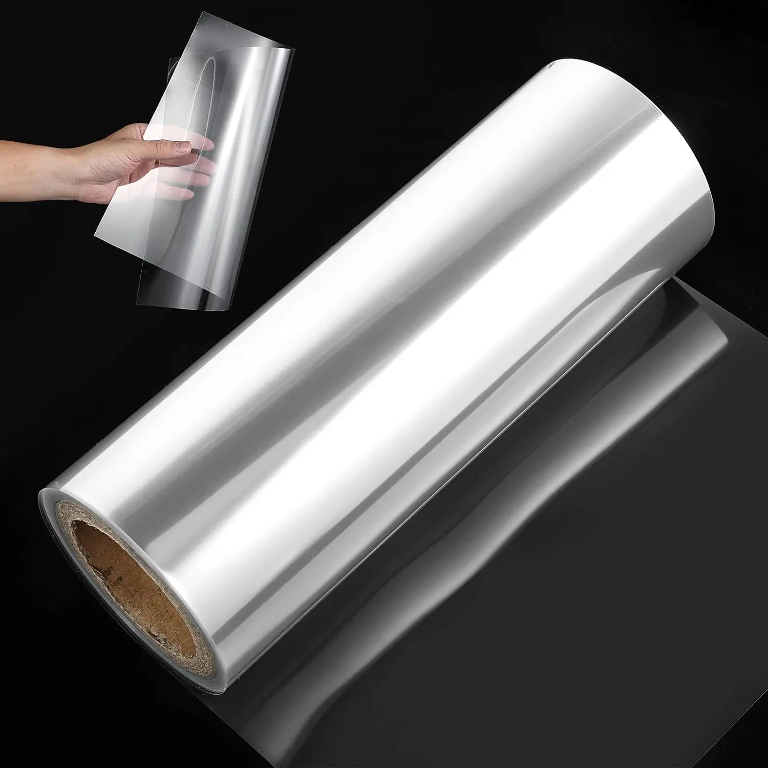 12 Inches x 40ft Acetate Sheets for Crafts 4 Mil/0.1mm Clear Acetate Sheets Blank Stencil Sheets Transparency Template Material Reusable Mylar Stencil Sheets for Cutting Machines Cake Collar Baking