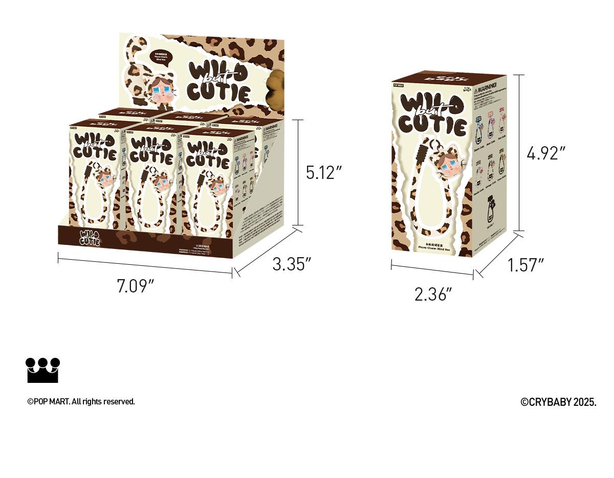 POP MART CRYBABY Wild but Cutie Series-Phone Charm Blind Box