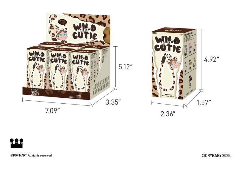 POP MART CRYBABY Wild but Cutie Series-Phone Charm Blind Box