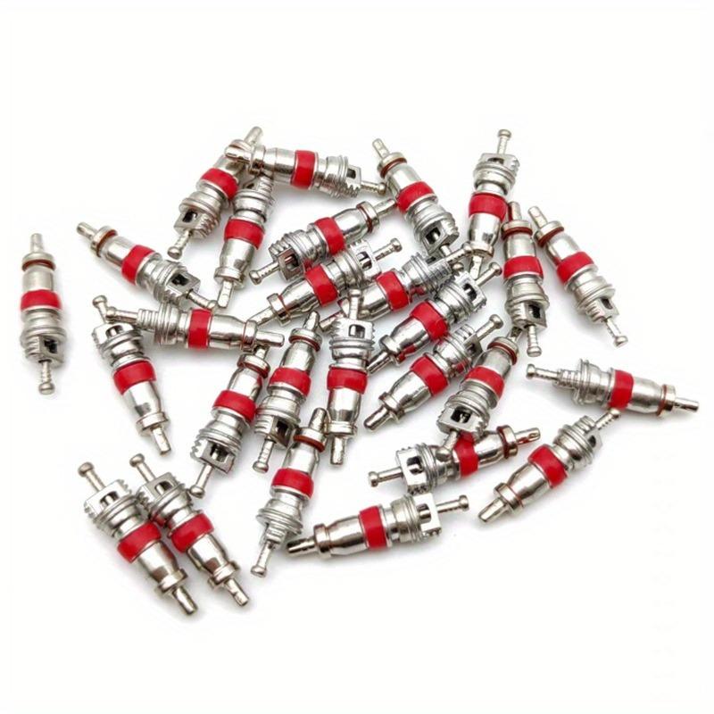 10pcs Automotive Truck Alloy Tire Valve Stem Core Parts Replacement Tire Zinc Alloy Valve Stem Core Parts Automotive Parts