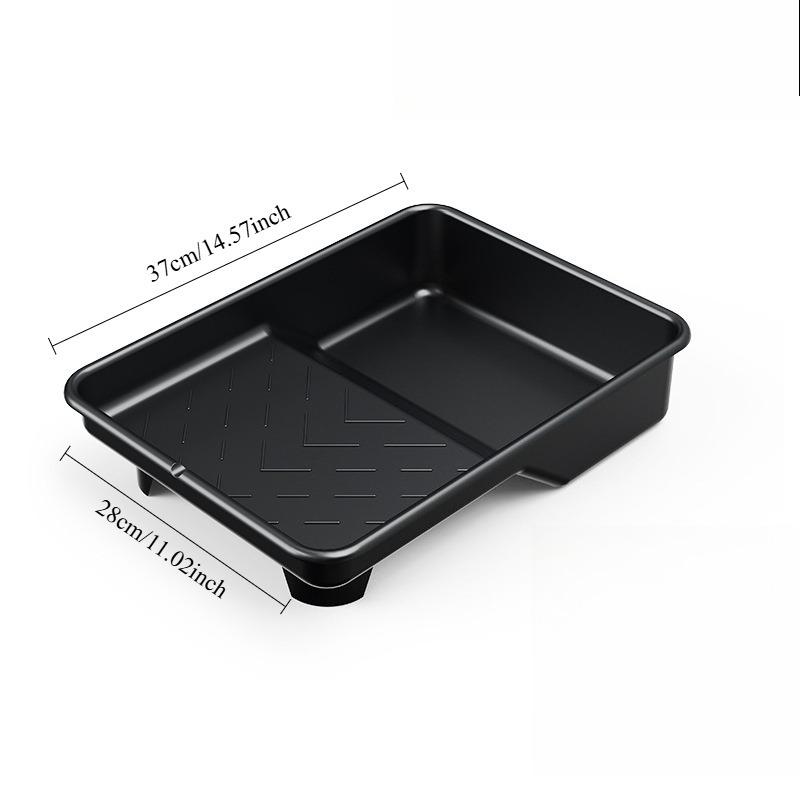 3pcs Plastic Paint Trays - Durable Roller Tray Design for Latex Paint, Coating & Wall Painting, Multi-Size Kit for Home & DIY Painting Tasks.