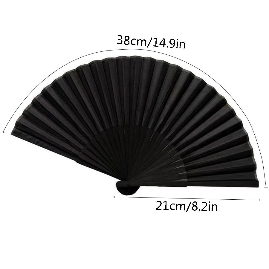 Chinese Style Folding Fan, 1/5/12/24pcs Elegant Retro Lightweight Portable Handheld Fan,  Home Decoration Supplies for Dance Wedding Party