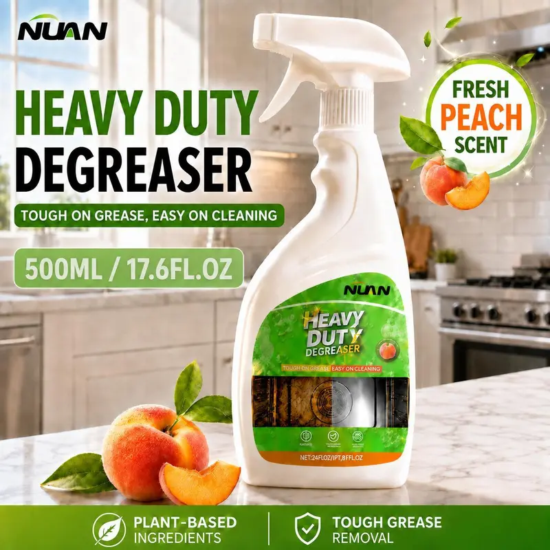 NUAN Heavy Duty Concentrated Cleaner Spray (500ml) - Household Kitchen Cleaning Product with Tough Stain Power, All-Purpose Cleaning Supplies for Indoor Stovetop, Oven & Grill Use