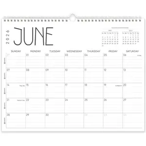 Wall Calendar 2026, 2026-2027 Calendar Wall from Jun. 2026 to May 2027, 14" X 11" Paper Monthly Planner Wall  Calendar with Thick Paper for Office  Planning & Organizing