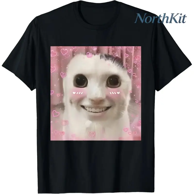 Goofy Ahh Cat Meme Dank Cursed Weirdcore Cringey Banana Cat T-Shirt Golf Gift T-Shirt For Men And Women