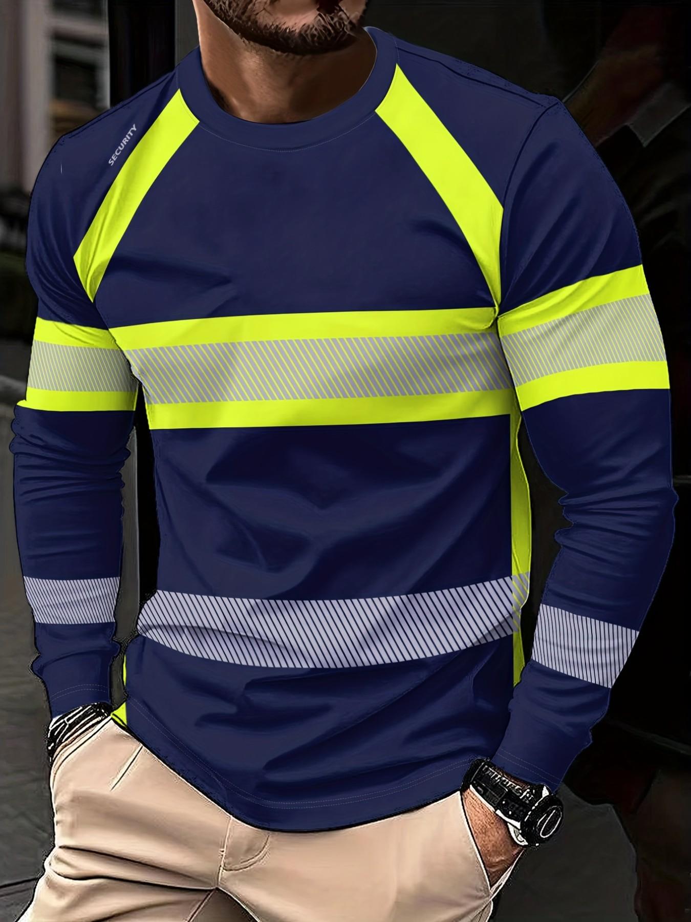 Men's Long Sleeve T-Shirt, Tops, Classic Workwear Style 3D Print, Sporty Casual Round Neck, Breathable Polyester Fabric, Slim Fit, Outdoor Comfort, Athletic Fitted Breathable, Casual Breathable Design