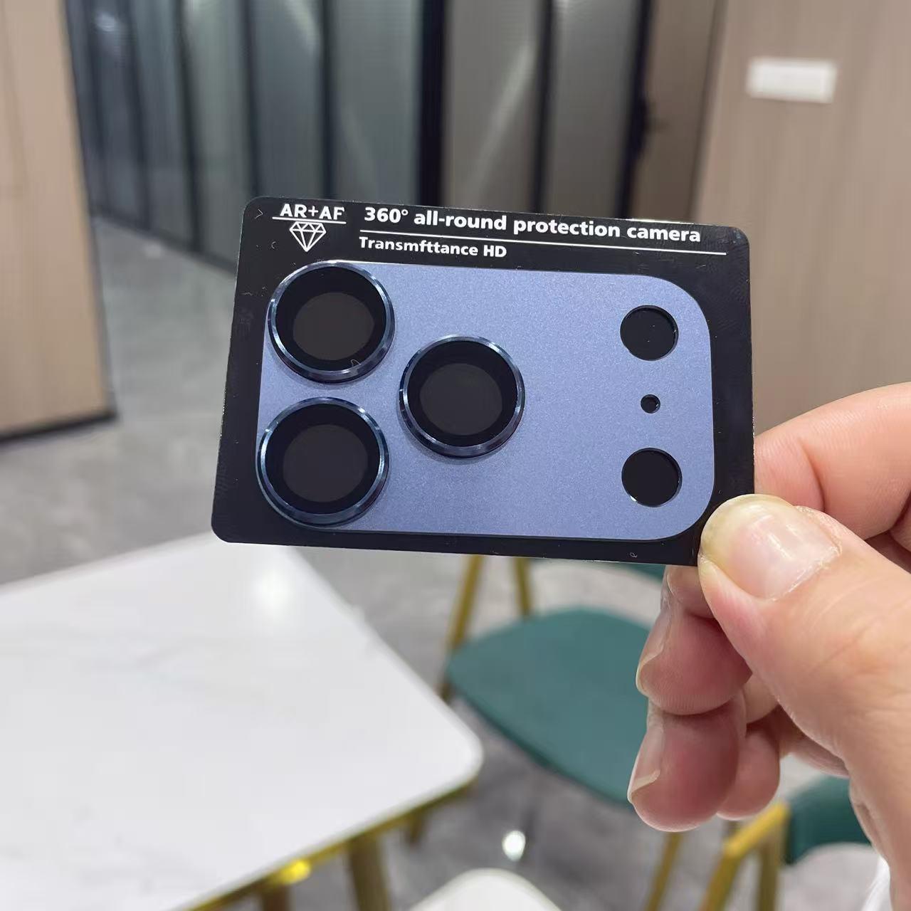 1pcs Phone Lens Protection Film, PP Material Full Wrap, 9h HD Tempered Glass, 3 Colors Available, Fits iPhone 17 Pro Max