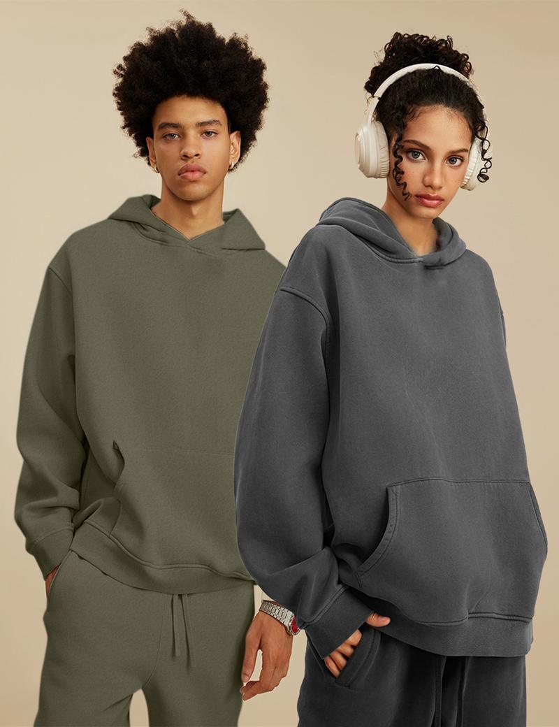 Hatant Hoodies Unisex Acid Wash Athletic Hoodie Midweight Fleece Vintage Style Sweatshirts for Men Oversized Winter Men's Sweatshirt with Pocket Workout Tops Street Breaking Skateboarding dealsforyoudays