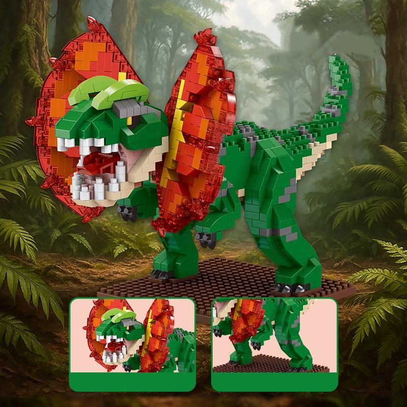 Dominant Dinosaur Building Blocks Small Part DIY Toy, Parent-Child Interaction Gift, Holiday Present, Model_xinghao