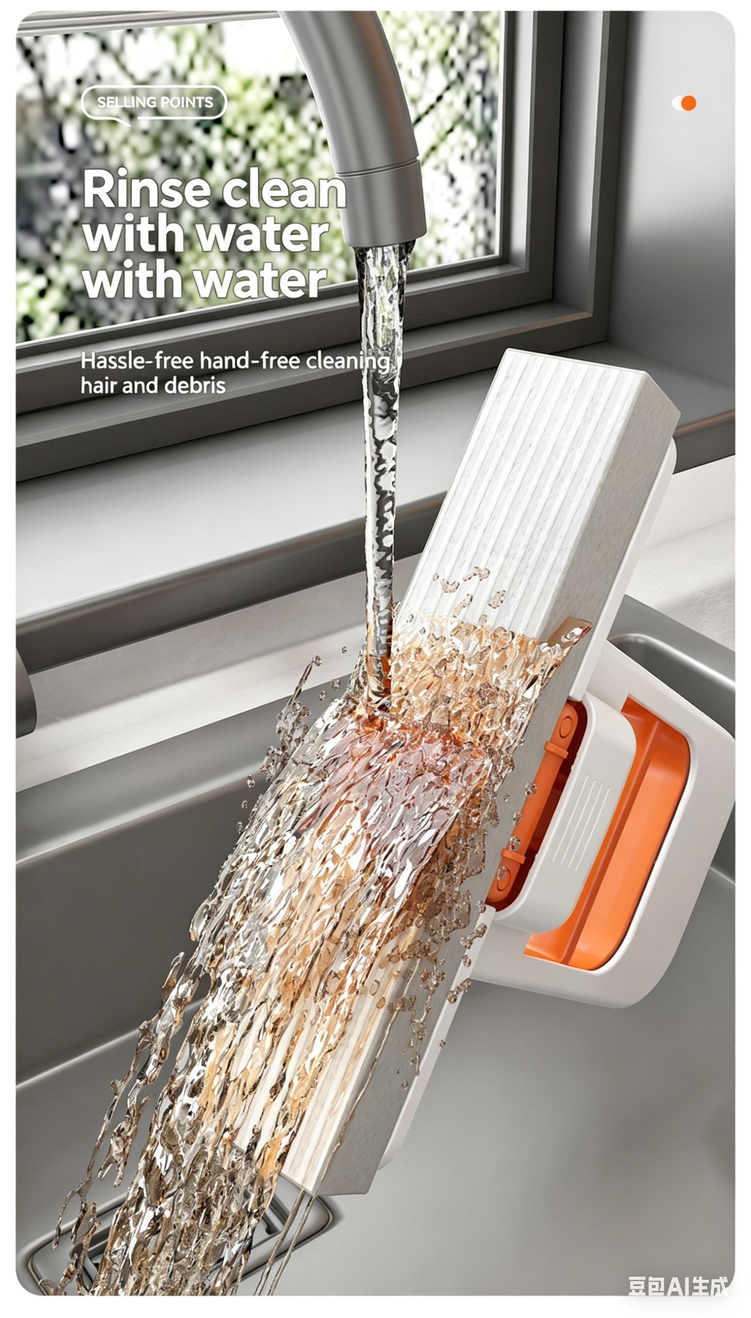 Replaceable Sponge Mini Mop for Home Cleaning, Kitchen Use – Instant Absorption, Stain Removal, No More Rags Needed