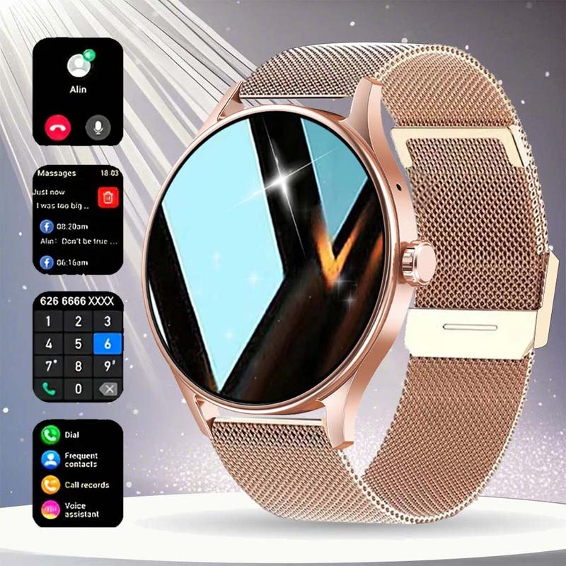 New 2026 Fashion Smart Watch Screen 1.53 Inch HD Holiday Gift for Men Women Bt-compatible Phone Call Health Tracker Sports Mode Notification Reminder