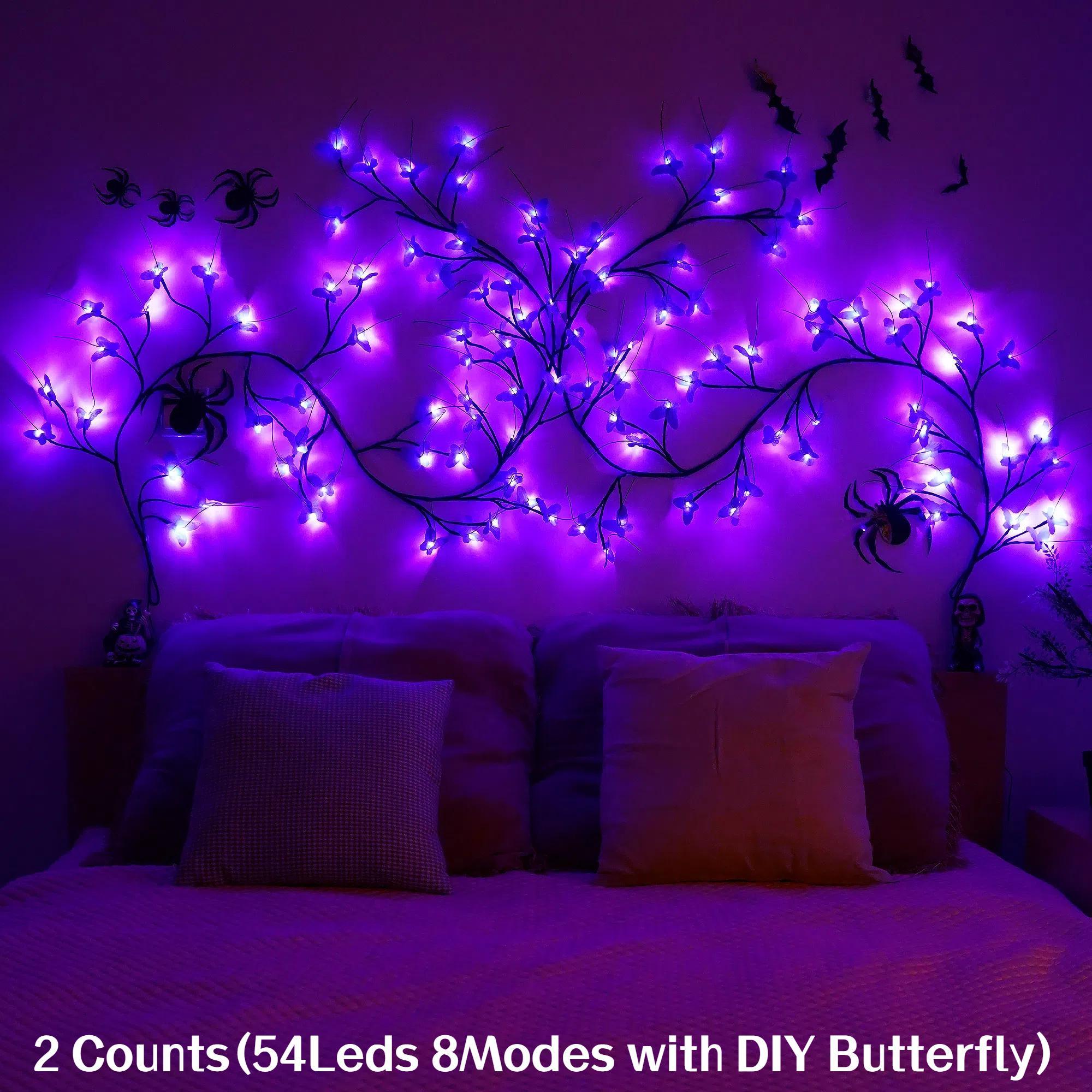 Halloween LED Light, USB Plug-in 8 Modes LED String Light, Led Mood Light, Decorative Light for Home Party Festival, Festive Decorations, Home Decor, Room Decor, Ornaments, Decoration, Led Light Up
