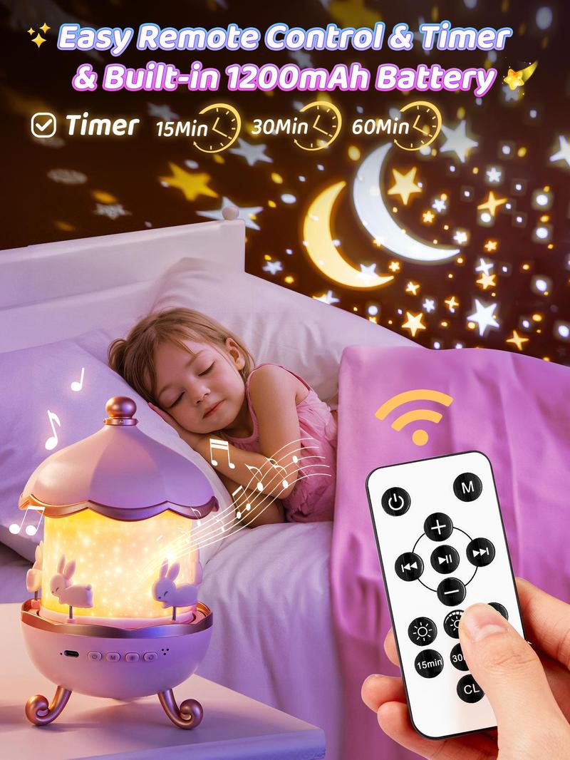 Onefire Night Light for Kids with 15 Films & 15 White Noises Remote kids cartoon projector lamp princess room decor unicorn night light toddler night light egg light for nursery Baby sound machine dinosaur toys Christmas Gifts for Kids Ages 1-8