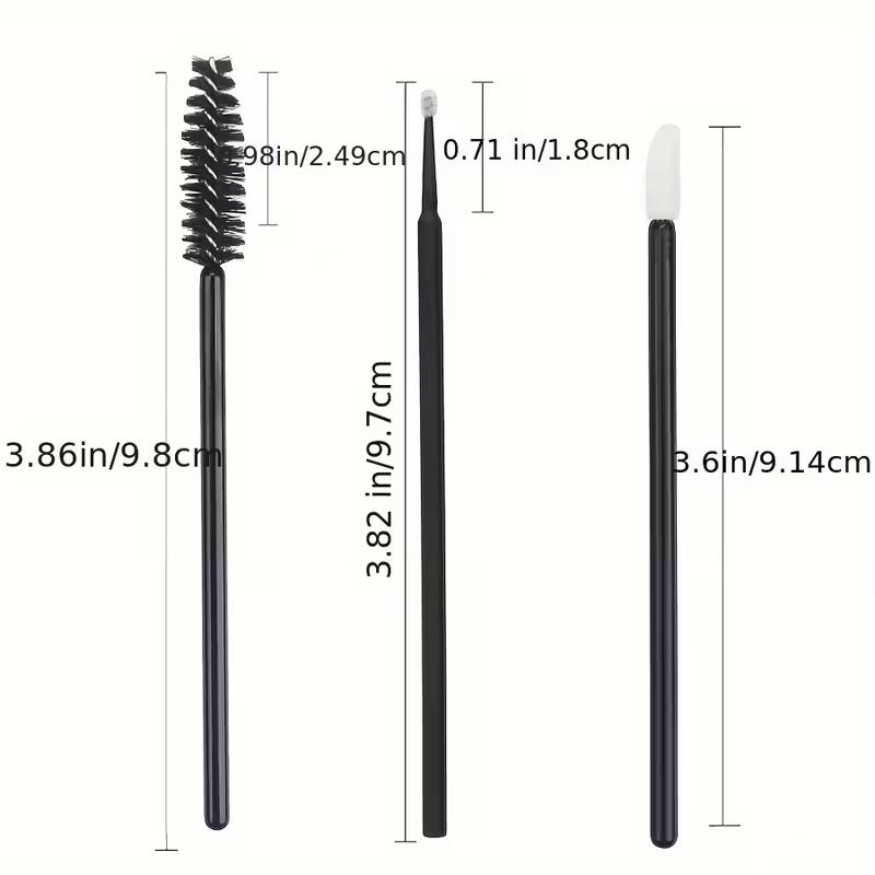 200pcs Disposable Makeup Brush Set, Mini Cotton Swabs, Mascara Brushes & Lip Brushes, Multifunctional Beauty Tools, Perfect Gift Choice