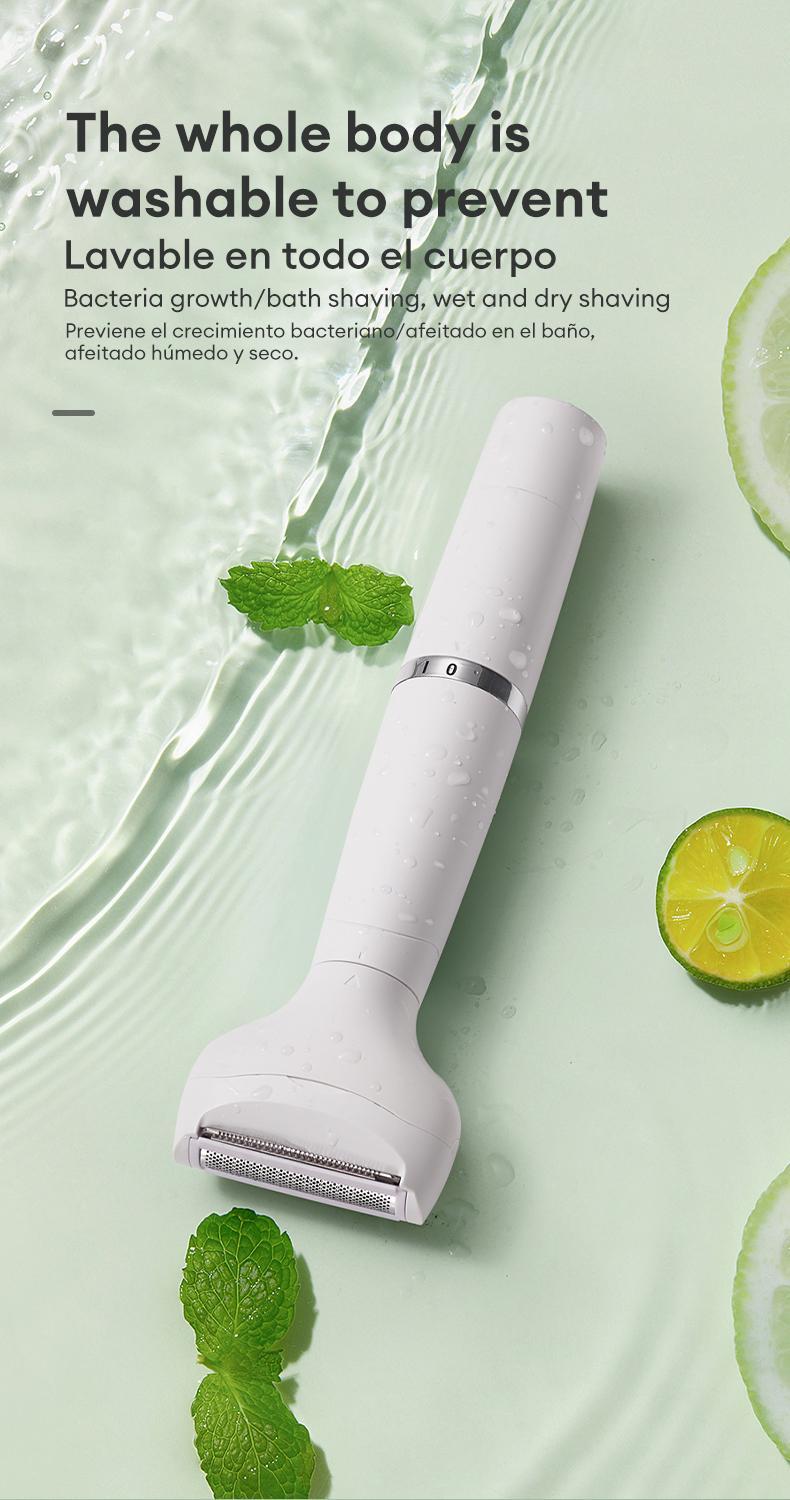 Skyworth Electric Trimmer for Man & Women, Rechargeable 4 in 1 Body & Facial Hair Removal, Waterproof Wet & Dry Use Precise Safe Trimmer