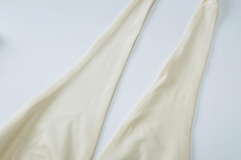 Solid Color Backless Crop Top & Ruched Skirt Two Pieces Set Women's Sleeveless Halter Neck Top & Skirt Ladies Summer Fall Clothes for Party Holiday Vacation Beach Boho Valentine's DayGift Outfit