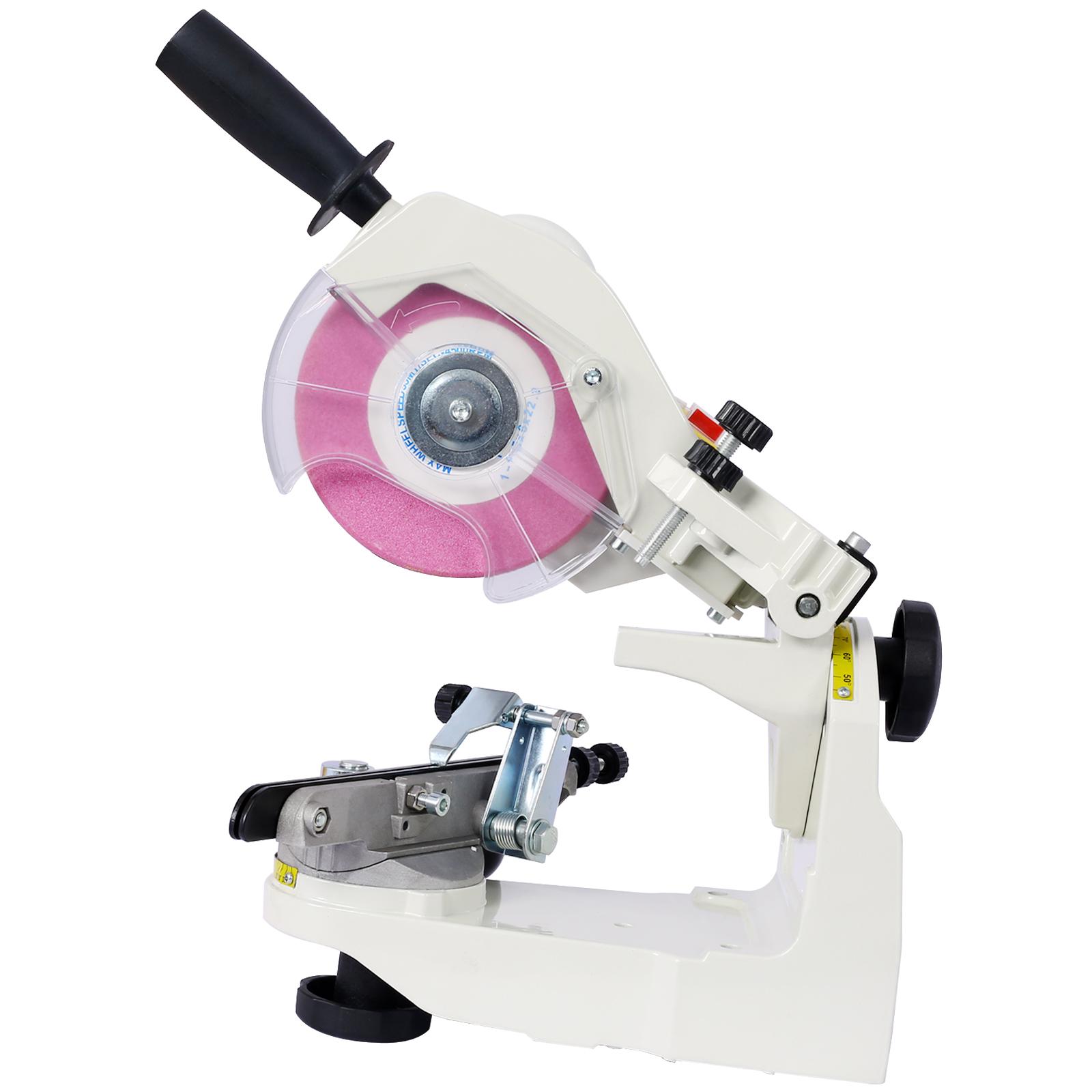 Donext Chainsaw Sharpener Professional Multi-Angle Adjustable Chain Grinder 120-Volt Bench Grinder Universal Saw Chain Sharpener Power Tool Cutting Electric