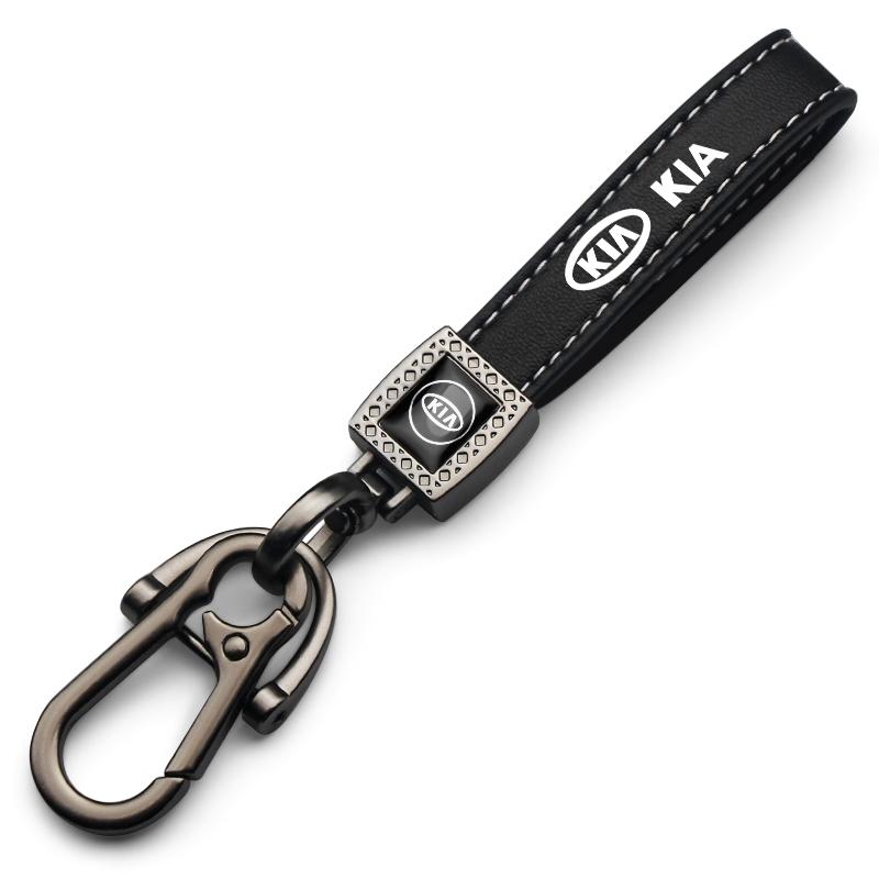 Kia Car Embroidered Keychain with Logo, Stylish Accessory for Kia Owners, Durable & Trendy Design, Perfect Gift Idea
