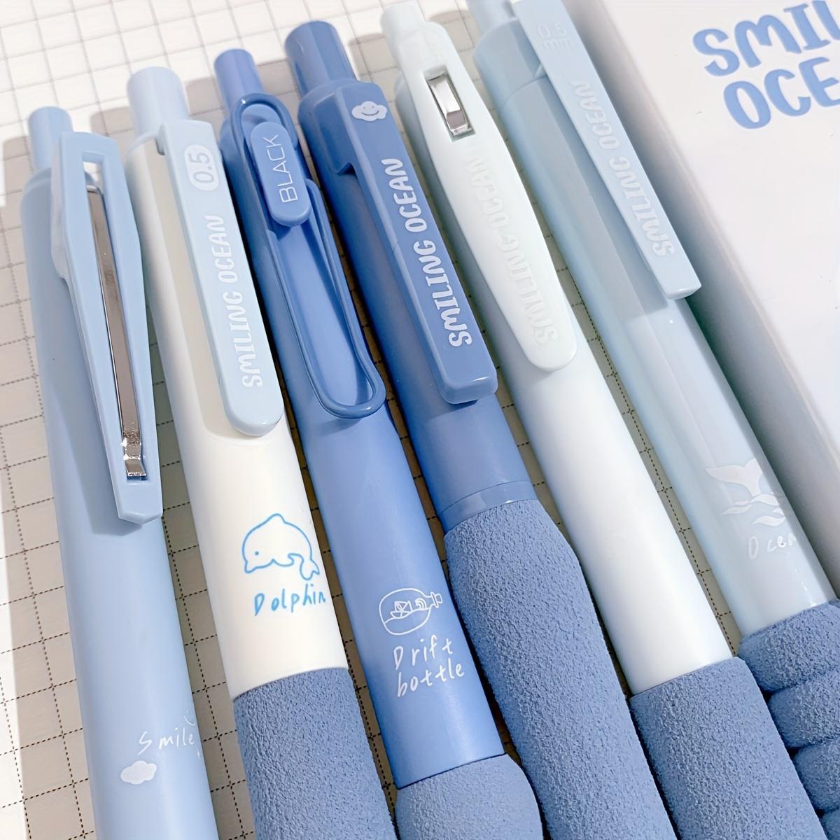 0.5mm Ink Gel Pens, 6pcs Set Stress Relief Dopaamine, Student Writing Pens, Office Stationery Supplies