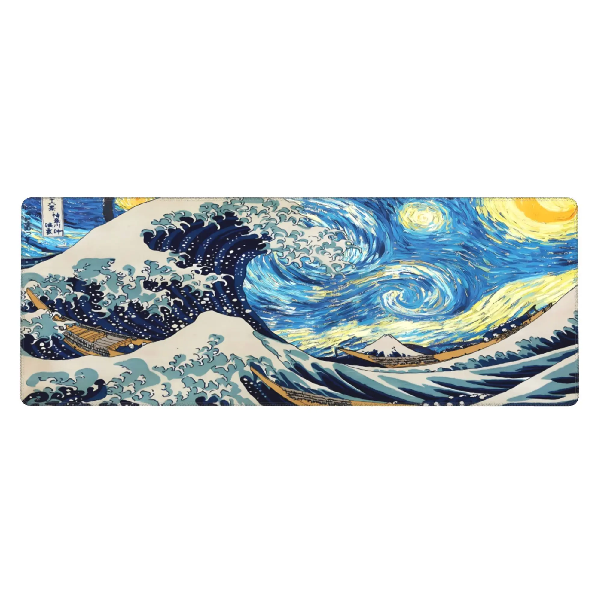 Great Wave Large Printed Mouse Pad for Desk, Extended Gaming Mouse Mat with Smooth Surface and Non-Slip Rubber Base, Oversized Desk Pad for PC, Laptop, Office, Home, Gaming Setup and Everyday Workstation